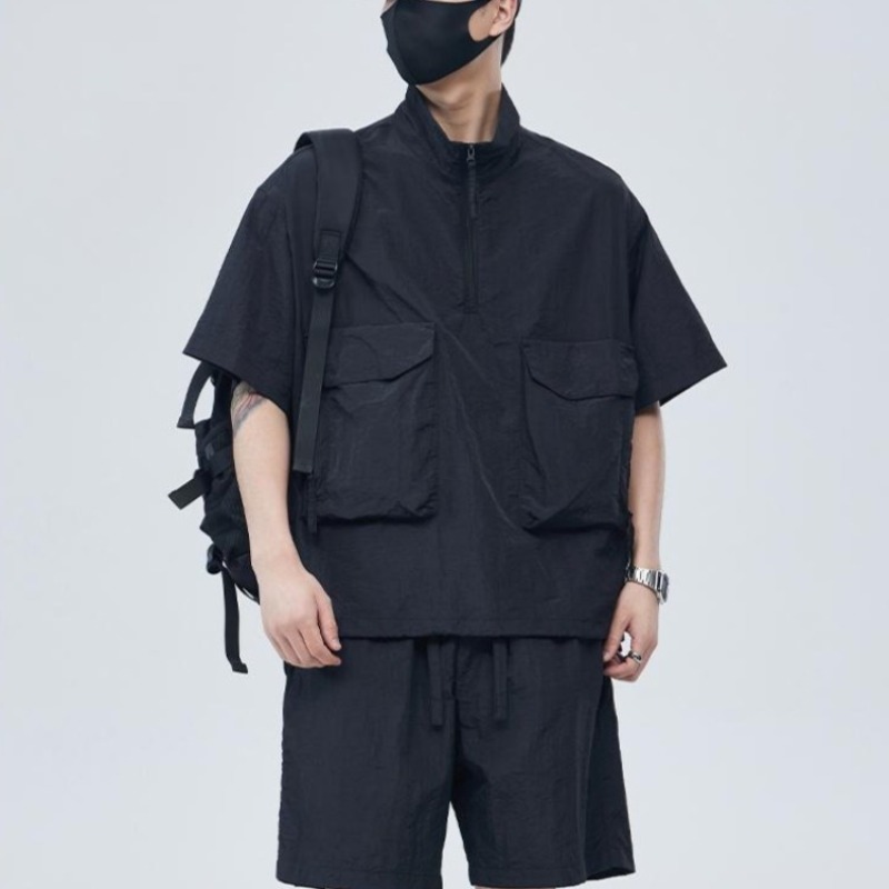 Outdoor Sports Outfit - Men Summer Casual Sportswear Set Plus