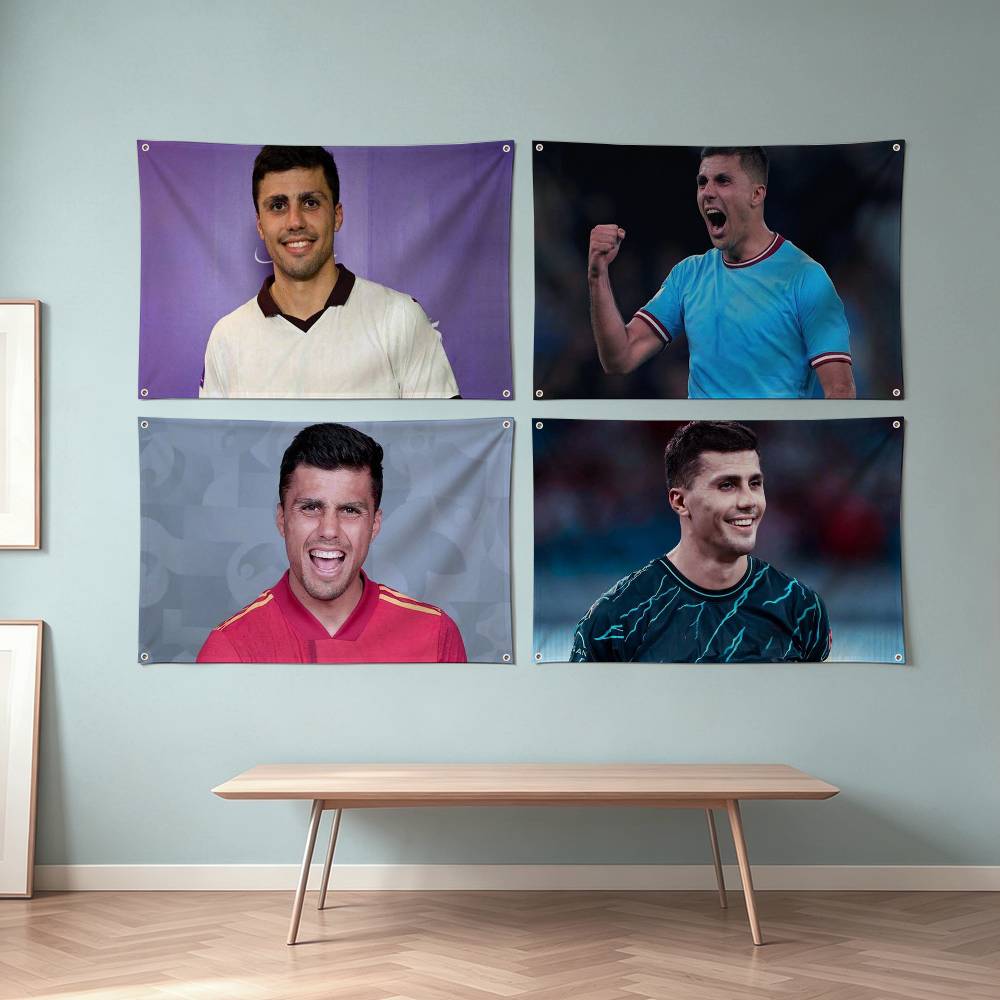 Outdoor Sport Background - R-Rodri F-Football S-Sport Flags Wall Hanging