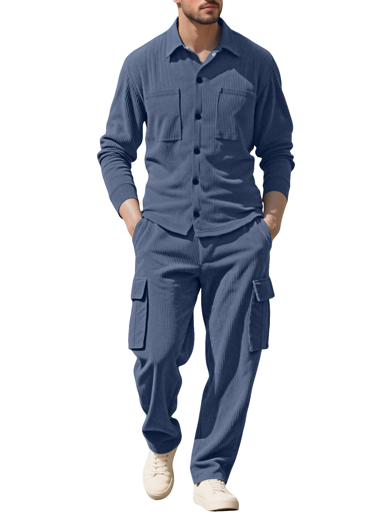 Men's Tracksuit Corduroy Workw - Outdoor Sports Outfit review and price