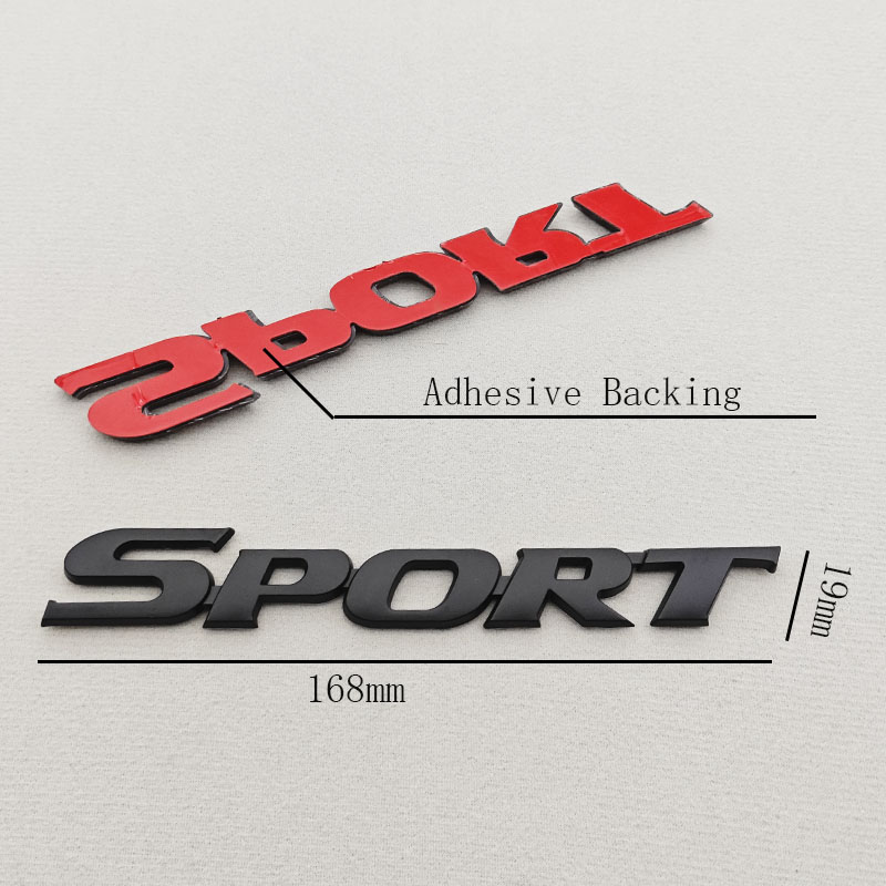 3D ABS Chrome Car Letters Logo - Outdoor Sport Logo review and price