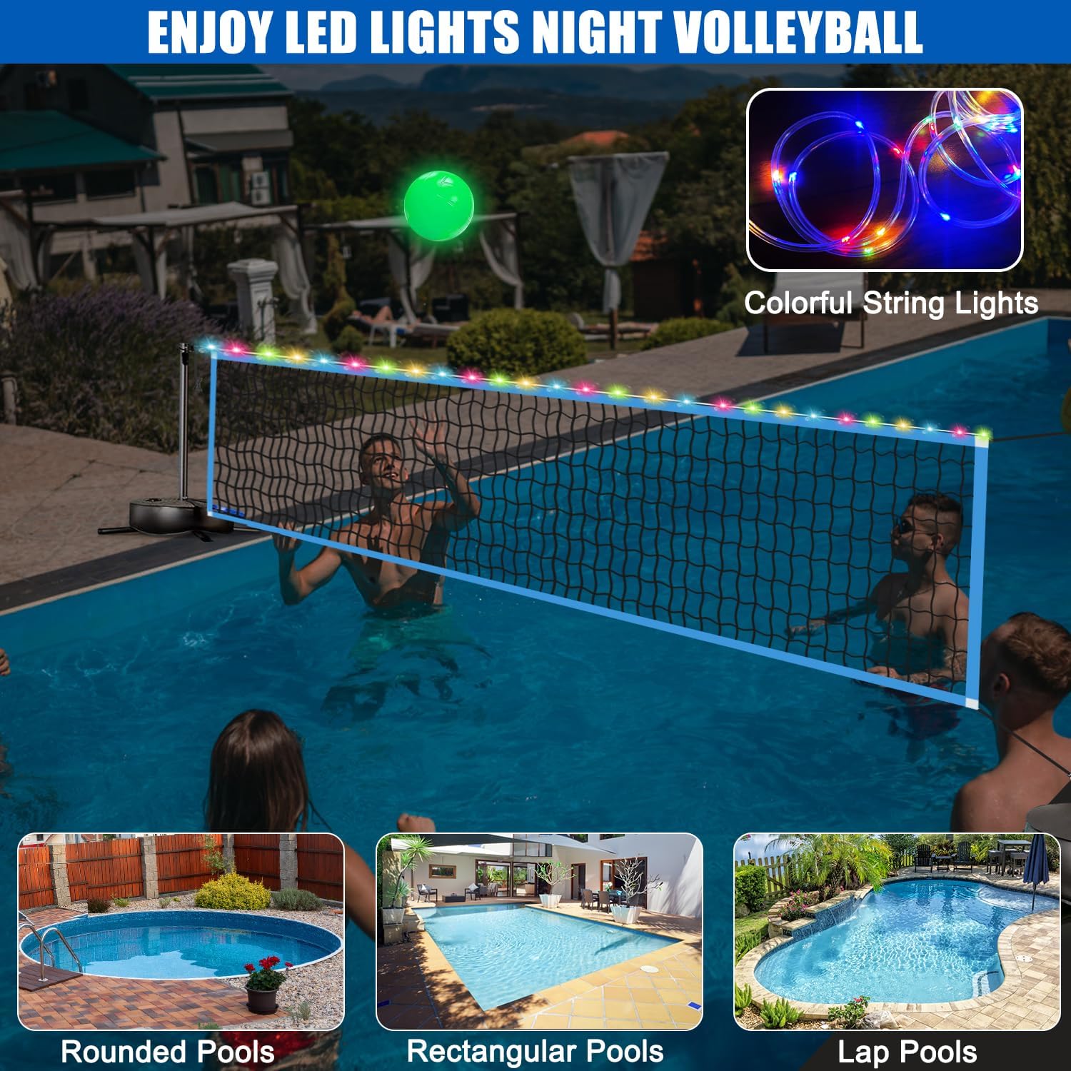 Portable Outdoor LED Volleybal - Outdoor Sports Net review and price