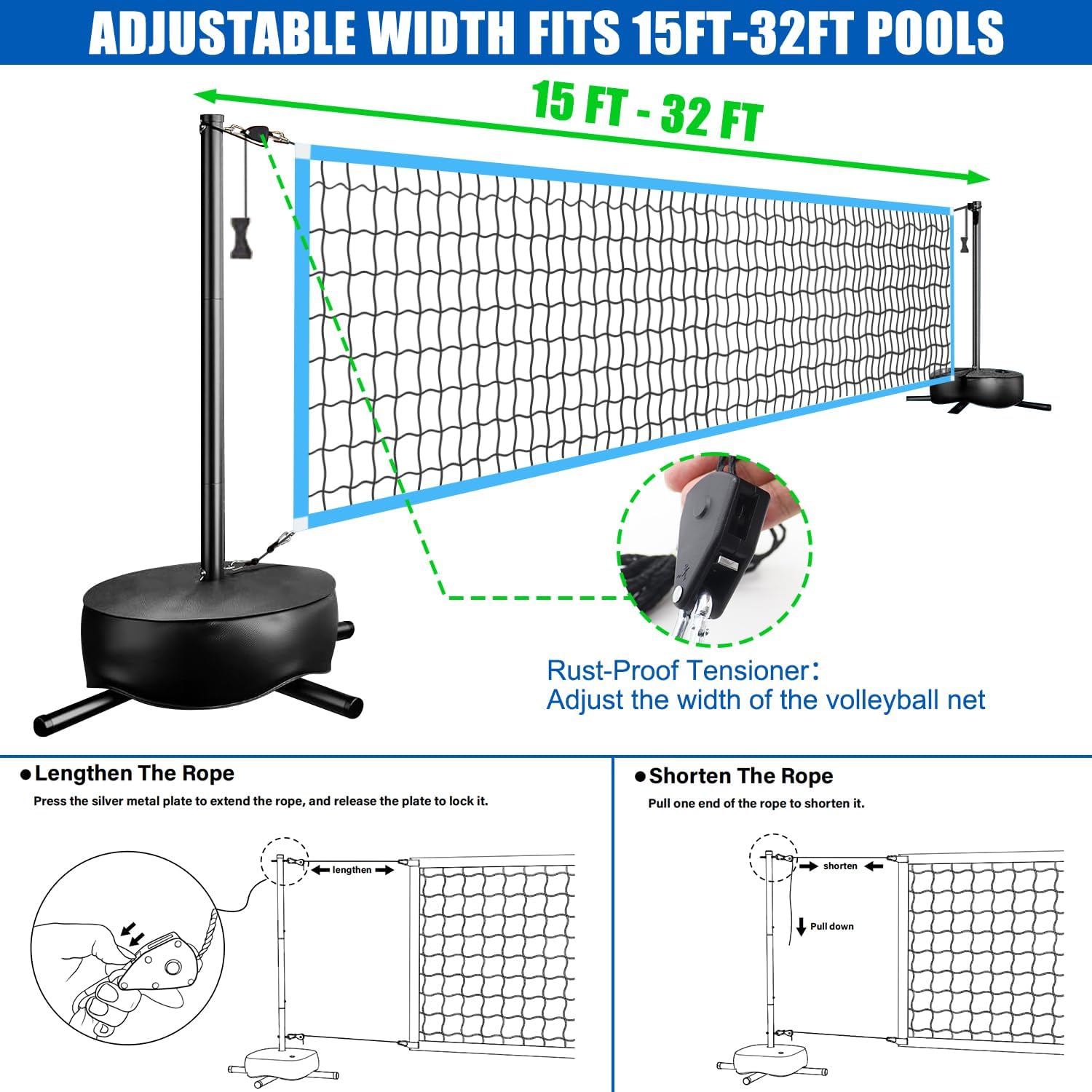 Portable Outdoor LED Volleybal - Outdoor Sports Net review and price