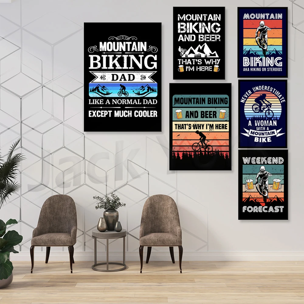 Go Mountain Bike Print Canvas  - Outdoor Sport Live review and price