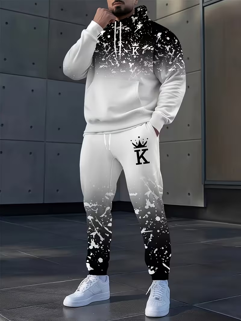 Fashion Crown Printed Hoodies  - Outdoor Sports Outfit review and price